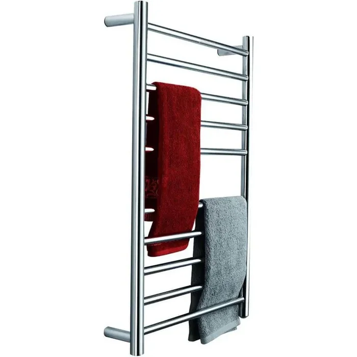 10 bar Stainless Steel Wall Mounted Electric Towel Warmer, Silver