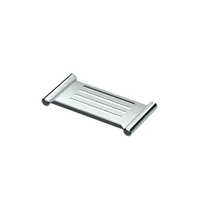 10 in. W Elegant Shower Shelf in Chrome