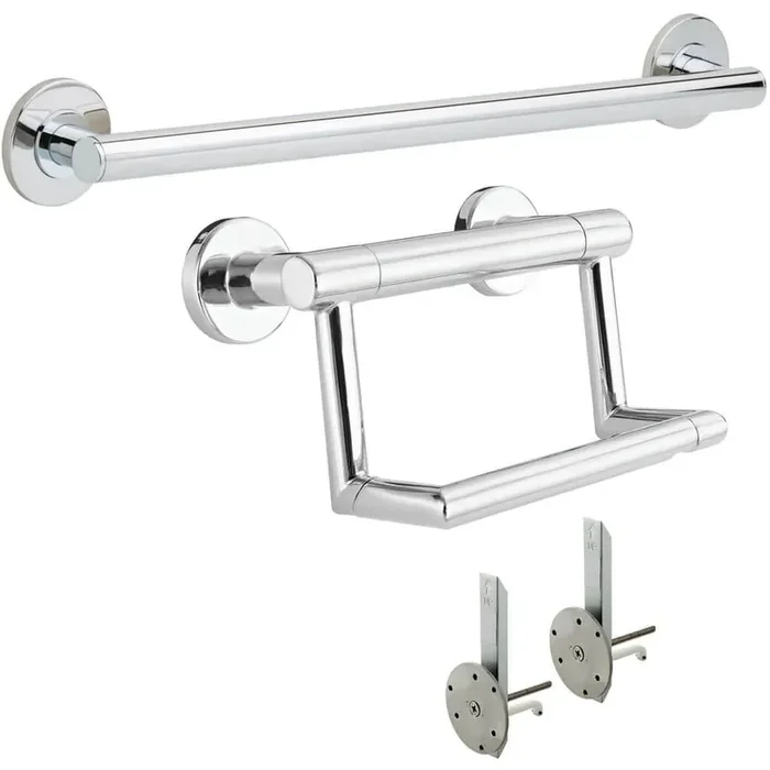 (10-Pack) Simple Wrapped Bar 1-1/4 in. (32 mm) Classic Cabinet Knobs in Stainless Steel