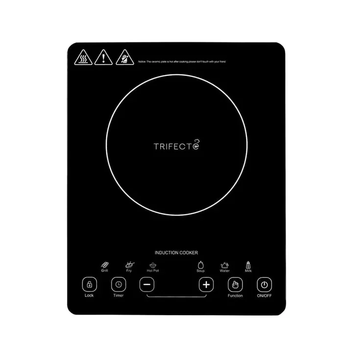 11 in. 1 Element 1800-Watt Induction Cooktop in Black with 10-Power Zones
