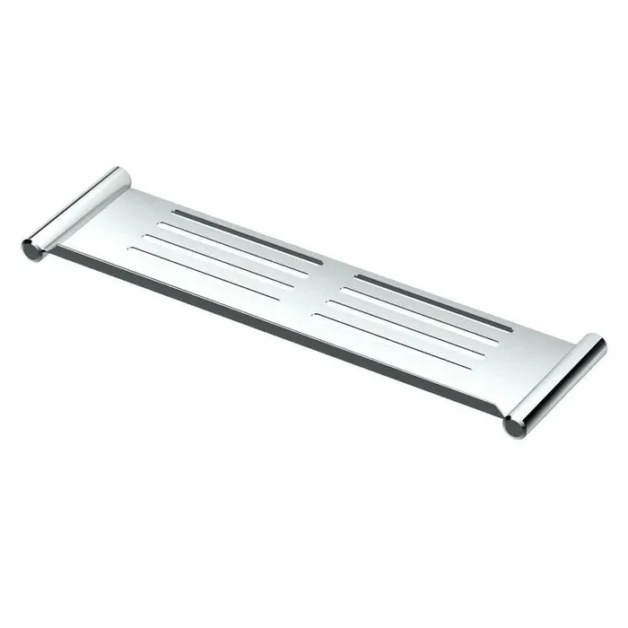19 in. W Elegant Shower Shelf in Chrome