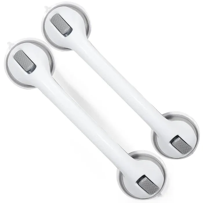 2-Pack 16 in. Grab Bar for Bathtubs and Showers with Heavy Duty Suction Cup, Bathroom Safety for Senior