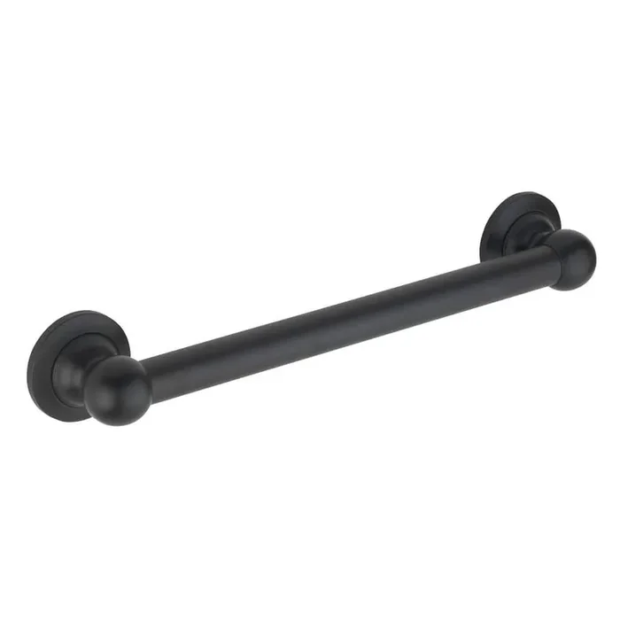 24 in. Rounded Style Grab Bar in Matte Black