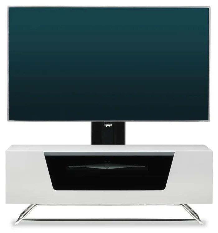 Alphason Chromium 2 White Cantilever TV Stand (CRO2-1000BKT-WHT)