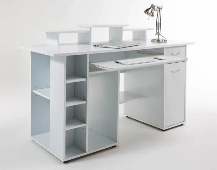 Alphason SAN DIEGO AW12004WHI White Office Desk