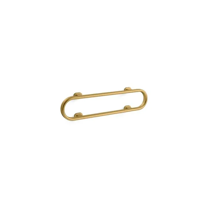 Belay 30 in. Grab bar loop in Vibrant Brushed Moderne Brass