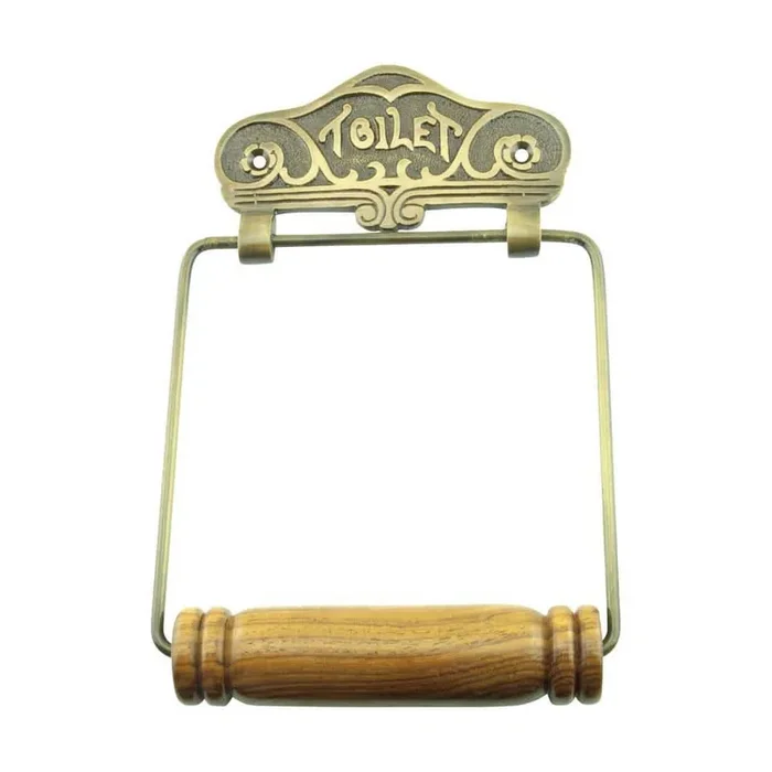 Brass Toilet Paper Holder Stand Wall Mount 7.5 in Brass Polished Finish Toilet Paper Roll Holder with Hardware
