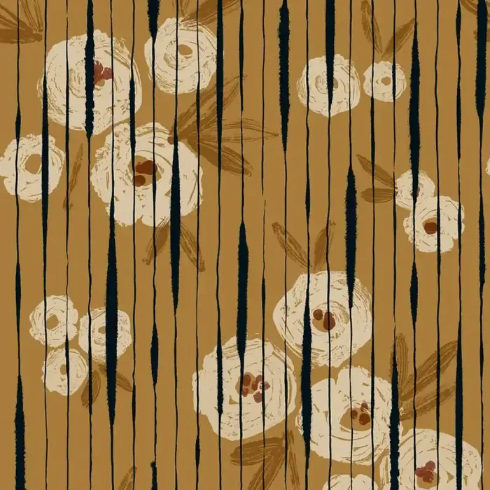 Broken Poppies Wallpaper Tres Tintas Barcelona