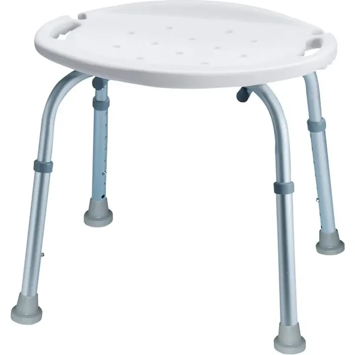 Carex Adjustable Plastic Bath and Shower Stool in White