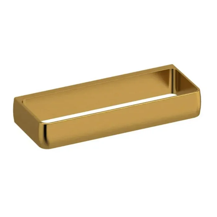 Ciclo Wall Mounted Hand Towel Holder in Brushed Gold