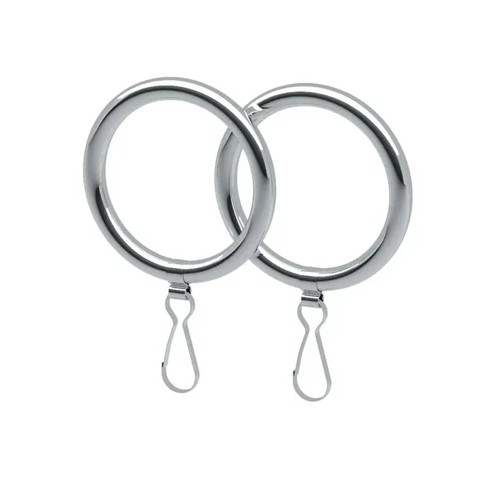 Curtain Rings in Chrome (2-Pack)