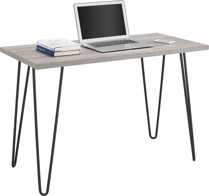 Dorel Home Owen Range Retro Desk in Grey Oak