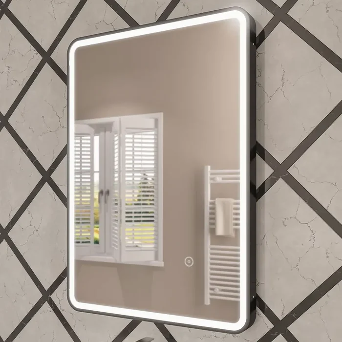 Eastbrook Arno Illuminated Mirror – Matt Black
