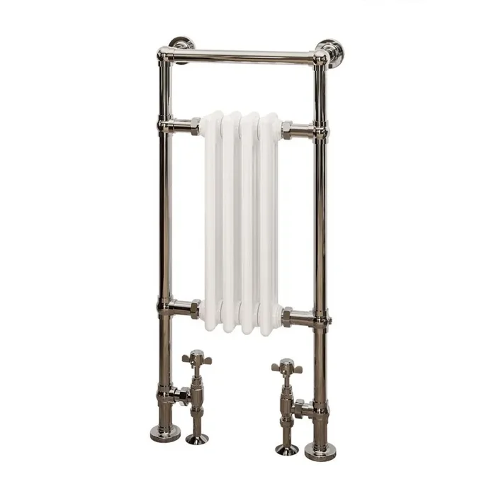 Eastbrook Avon Straight Heated Towel Rail – 960mm x 429mm – Chrome/Gloss White