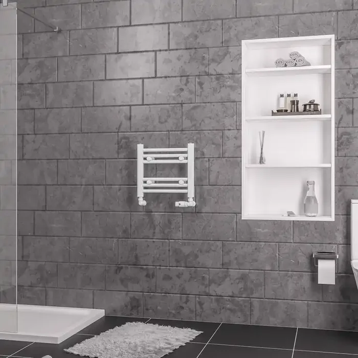 Eastbrook Biava Multirail Straight Heated Towel Rail – Gloss White
