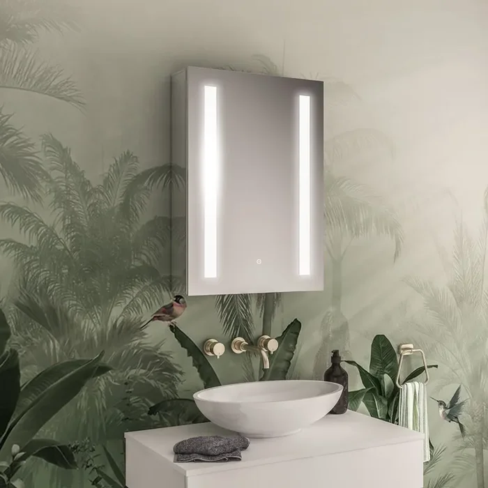 Eastbrook Castellano 1 Door LED Illuminated Mirror Cabinet – 700mm x 500mm