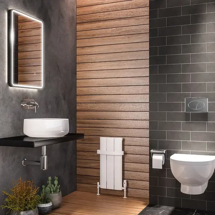 Eastbrook Peretti Aluminium Designer Radiator – Matt White
