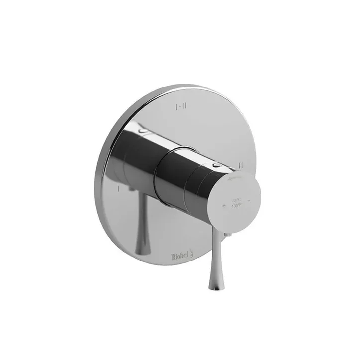 Edge 1-Handle 1/2 in. Mixing Valve Trim Kit with Upto 3-Functions in Chrome