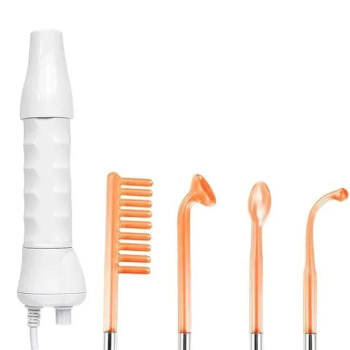 Electrotheraphy Glass Tube Acne Spot Remover with High Frequency Skin Theraphy Device, Orange Box