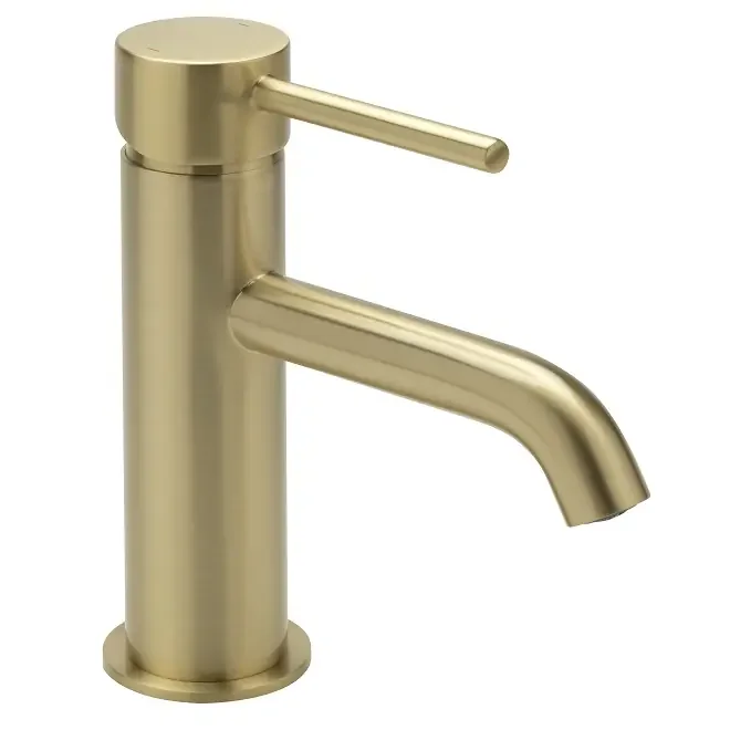 Ergo Brushed Brass Mono Basin Mixer