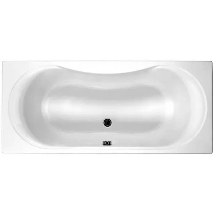 Kartell Ark Duo Double Ended Bath With Legs – No TH – Gloss White