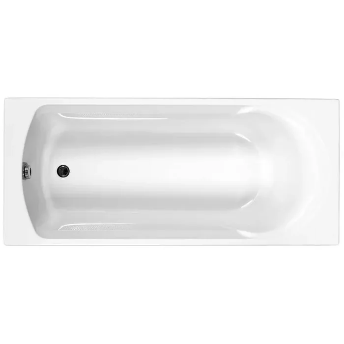Kartell Ark Single Ended Bath With Legs – No TH – Gloss White