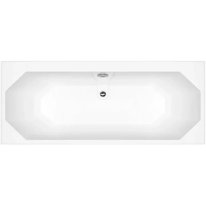 Kartell Astlea Duo Double Ended Bath With Legs – No TH – Gloss White