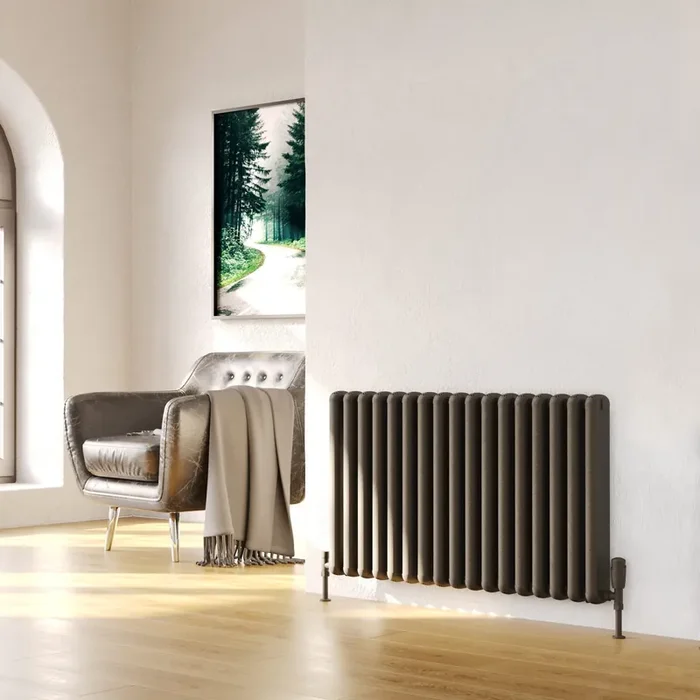 Kartell Calgary Horizontal Designer Column Radiator – Grey