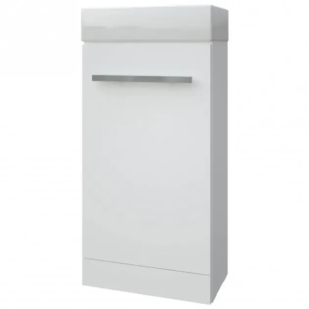 Kartell Purity 1 Door Floor Standing Vanity Unit With Basin – 405mm Wide – 1 TH