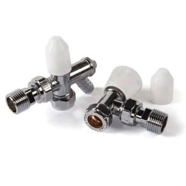 Kartell Style 15mm Angled Lockshield Radiator Valve – Chrome