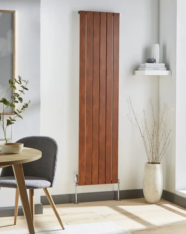 Kartell Victoria Single Panel Vertical Designer Radiator – Copper