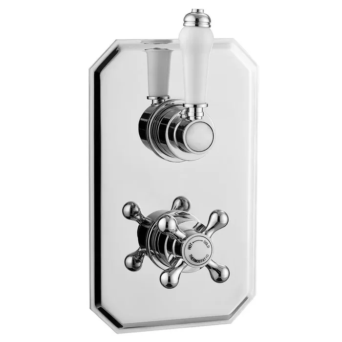 Kartell Viktory 1 Outlet 2 Handle Thermostatic Concealed Shower Valve – Chrome