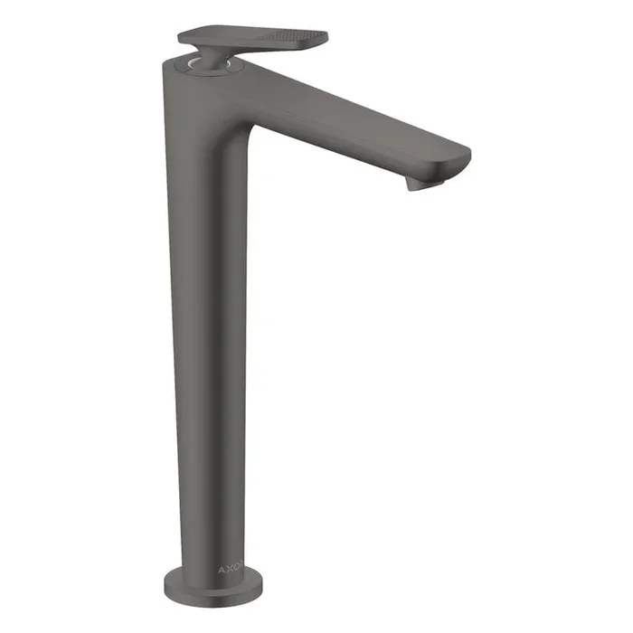 Lavatory Faucet Citterio C 250 1 Lever Cubic Cut ADA WaterSense Brushed Black Chrome 1.2 Gallons per Minute Deck Mount Less Drain 1 Hole CoolStart EcoRight AirPower Comfort Zone
