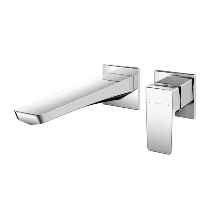 Lavatory Faucet GE Wall Mount Long 1 Lever ADA CALGreen/WaterSense Polished Bronze 1.2 Gallons per Minute