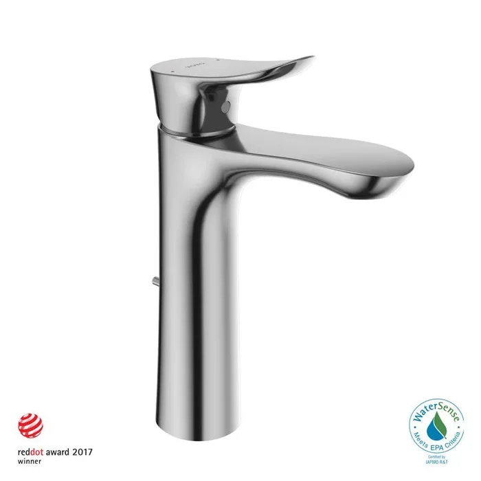 Lavatory Faucet GO Deck Mount Semi Vessel 1 Lever ADA CALGreen/WaterSense Brushed Nickel 1.2 Gallons per Minute