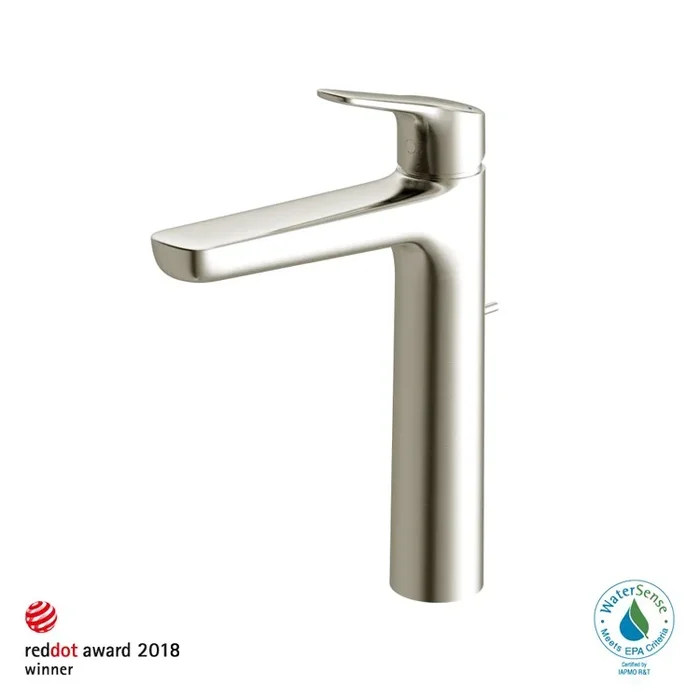Lavatory Faucet GS Deck Mount Vessel 1 Lever ADA CALGreen/WaterSense Brushed Nickel 1.2 Gallons per Minute