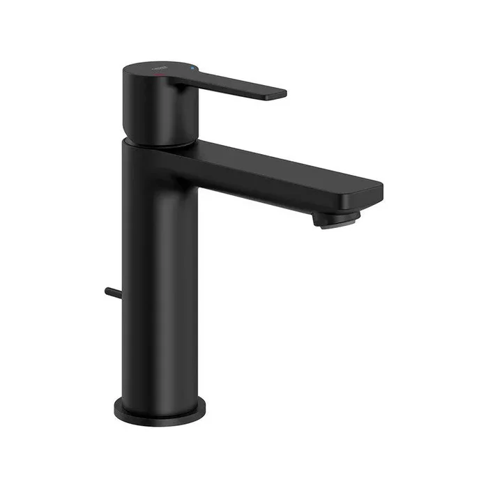 Lavatory Faucet Lineare Small 1 Lever ADA WaterSense Matte Black 1.2 Gallons per Minute 1 Hole
