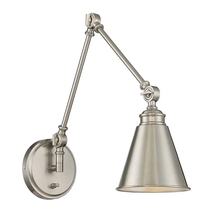 Morland Single-Light Adjustable Wall Sconce with Plug