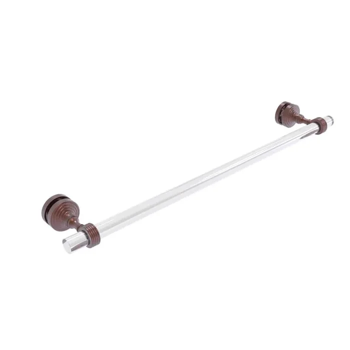 Pacific Grove Collection 24 in. Over-the-door Single Towel Bar in Antique Copper