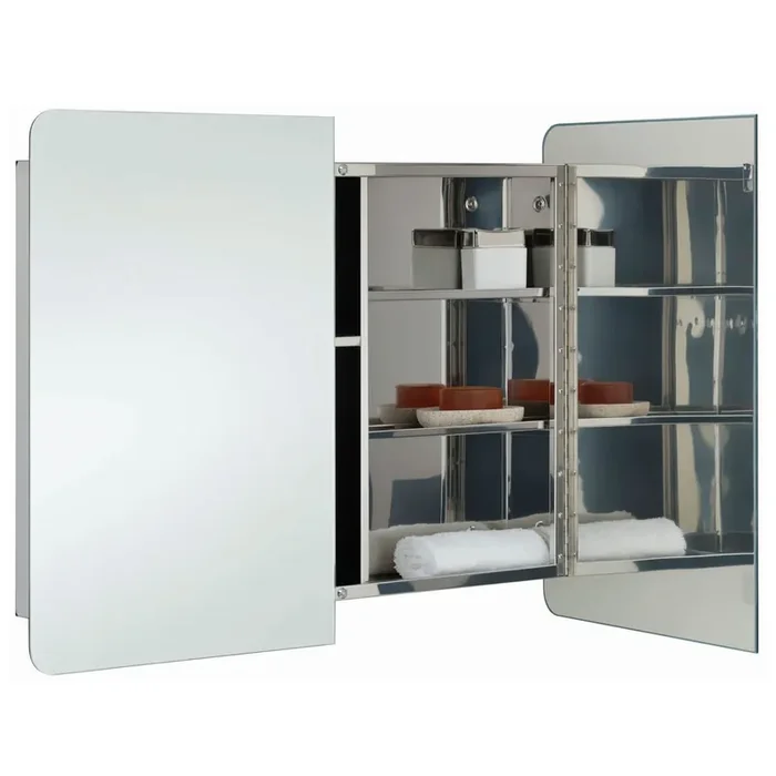 RAK Duo 2 Door Mirror Cabinet – 600mm x 800mm