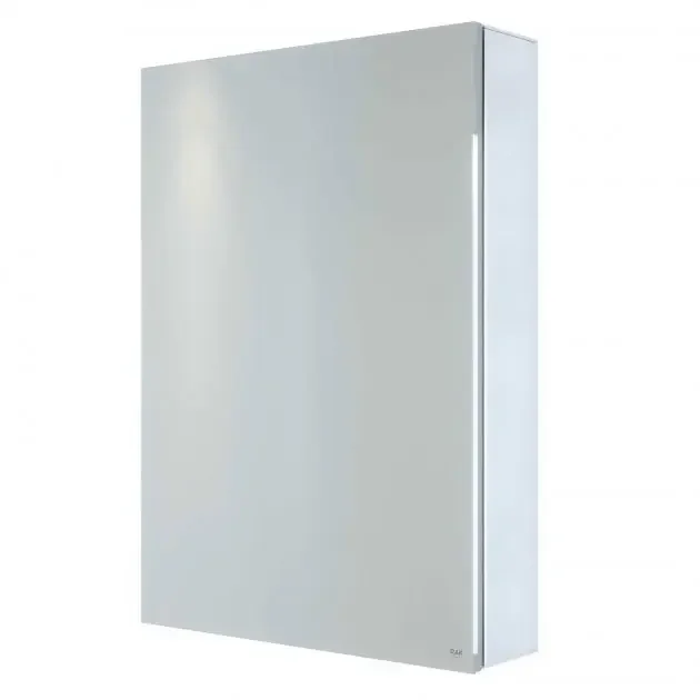 RAK Gemini 1 Door Mirrored Cabinet – 700mm x 500mm – Stainless Steel