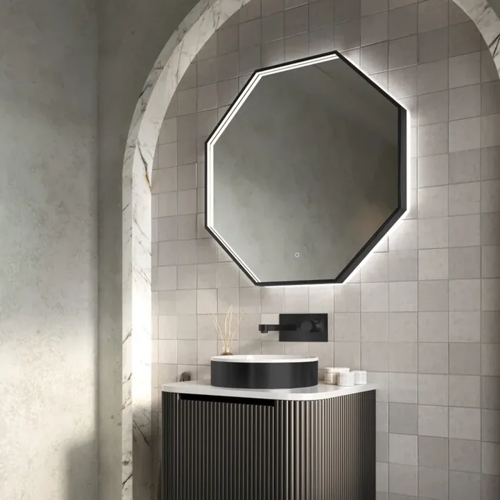 Scudo Passa Octagonal Illuminated Mirror – 600mm x 600mm