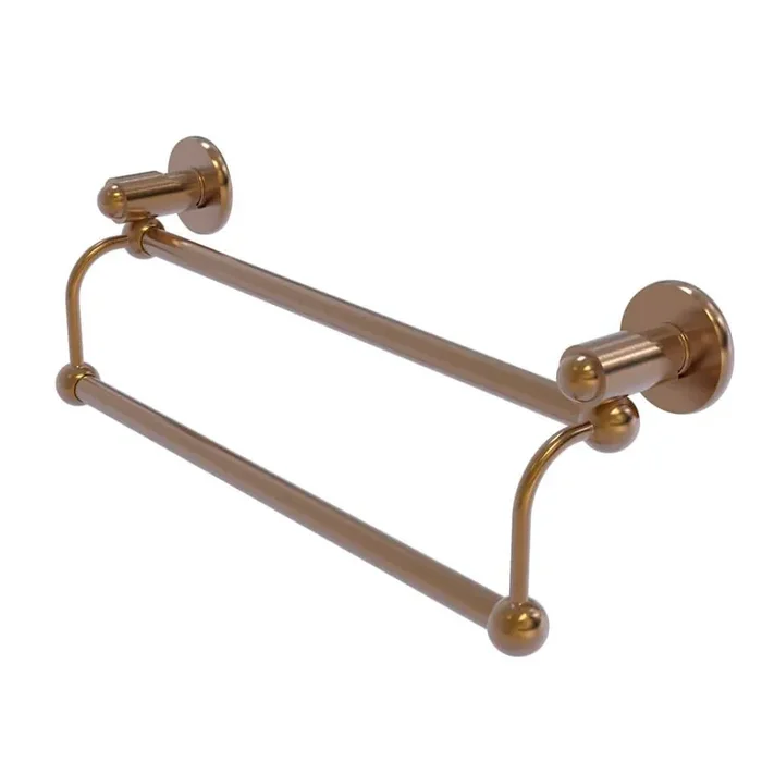 Soho Collection 36 in. Wall Mounted Double Towel Bar in Brushed Bronze