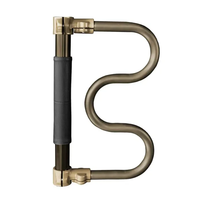 Sure Stand Security Pole 20 in. Double Curved Grab Bar Accessory in Bronze