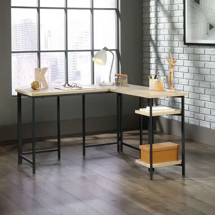 Teknik Industrial Style L-Shaped Desk Charter Oak (5424932)