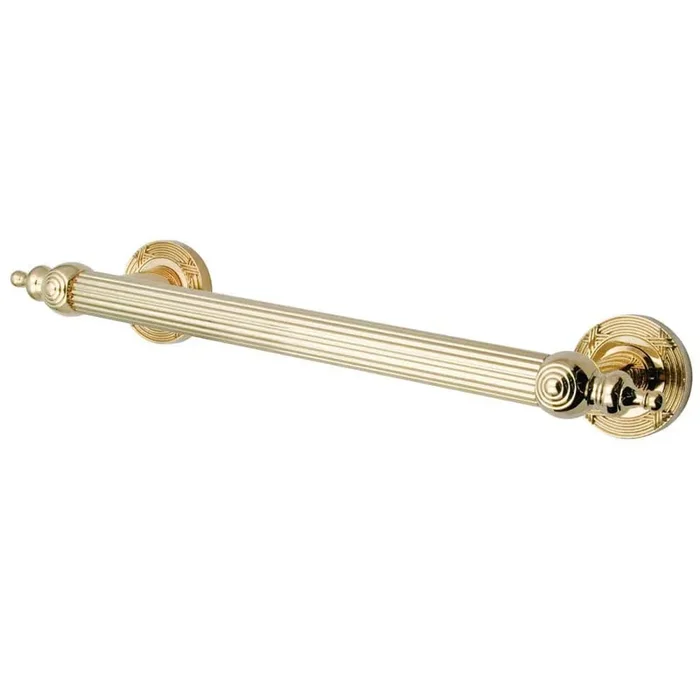 Templeton 12 in. x 1 in. Grab Bar in Polished Brass
