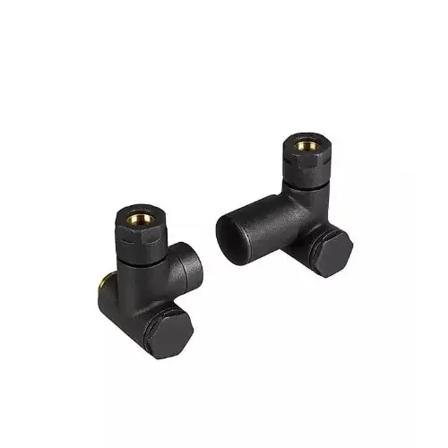 Tissino Hugo Dual Fuel Radiator Valves For Wall Plumbing Connection – Anthracite