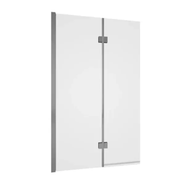 Tissino Messina Double Panel Hinged Rectangular Bath Screen – 1500mm High