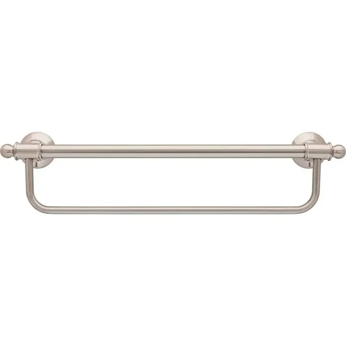 Traditional 18in. Towel Bar with ADA Compliant Bathroom Balance Assist Bar in SpotShield Brushed Nickel