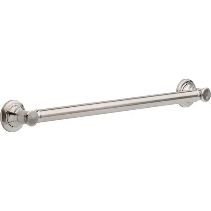 Traditional 24 in. x 1-1/4 in. Concealed Screw ADA Compliant Bathroom Shower Grab Bar in Brilliance Stainless Steel